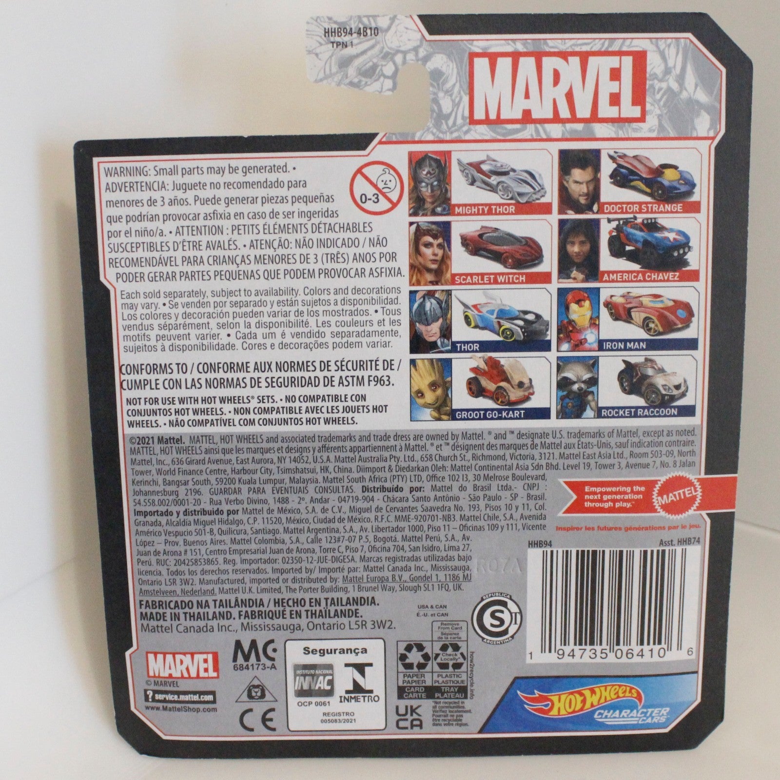 Lot of 2 Iron Man Hot Wheels Character Cars Comic Version Spider-Man Homecoming