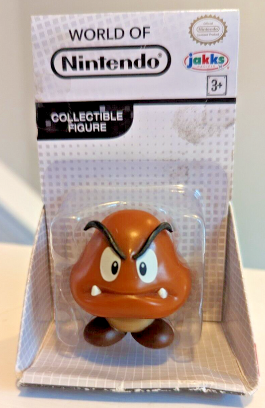 World Of Nintendo Super Mario Goomba 2.5” Figure Checklane Packaging