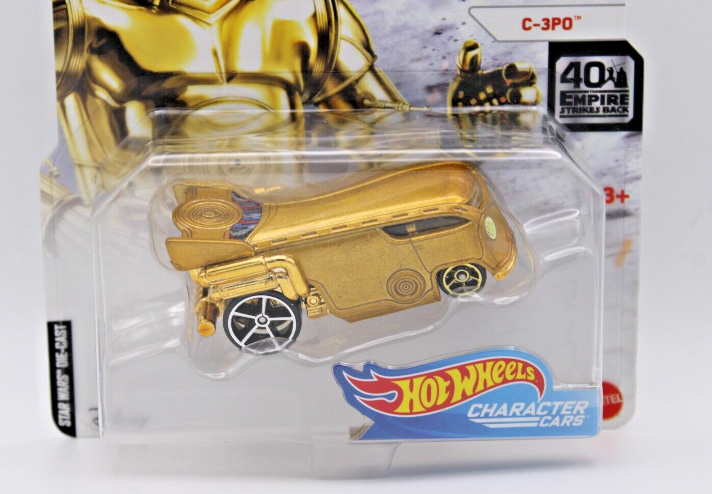 Hot Wheels Character Cars Star Wars C-3PO Empire Strikes Back 40th Ann. Diecast