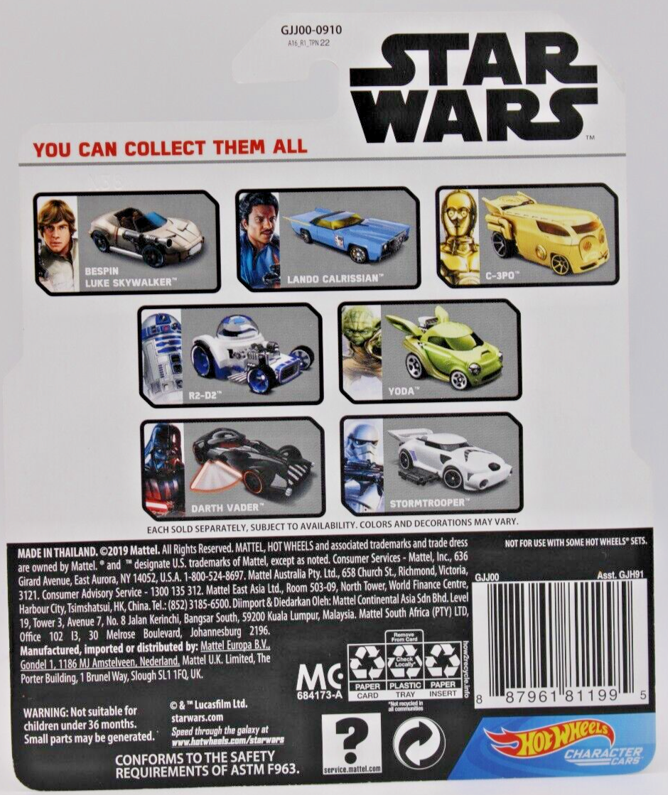 Hot Wheels Captain Rex Character Cars Star Wars Clone Wars First Appearance 2020