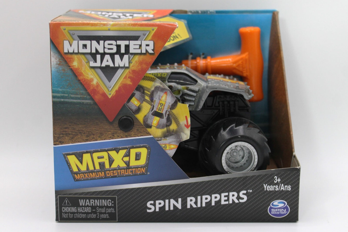Monster Jam Official Max-D Spin Rippers Monster Truck 1/43 Scale Ripcord