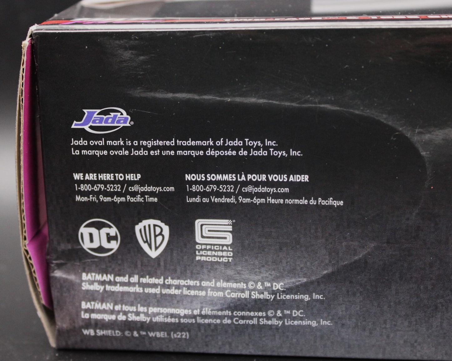 Jada Toys 1965 Shelby Cobra 427 S/C #2 w/ Two-Face Figure Batman 5 Inch 1:32