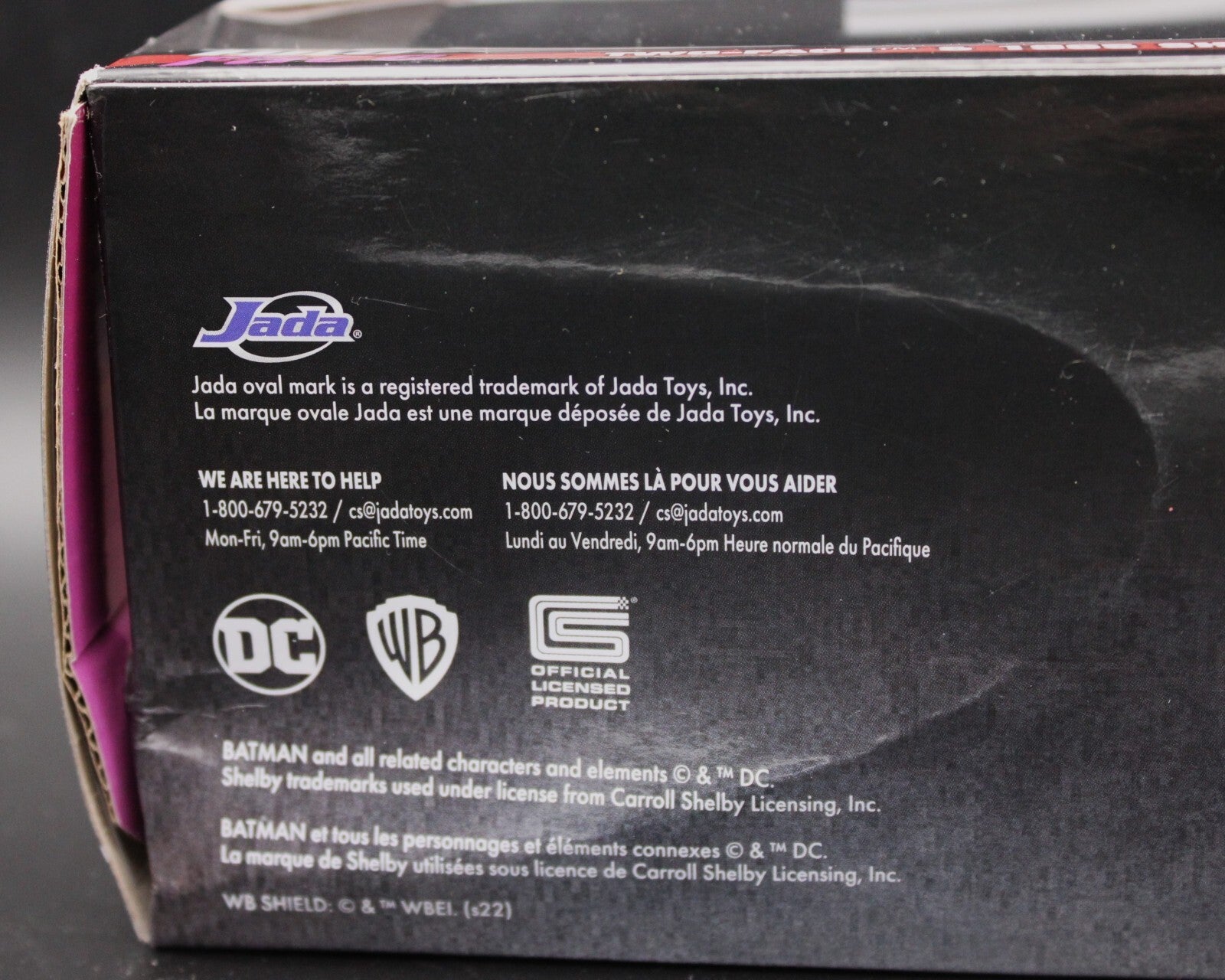 Jada Toys 1965 Shelby Cobra 427 S/C #2 w/ Two-Face Figure Batman 5 Inch 1:32
