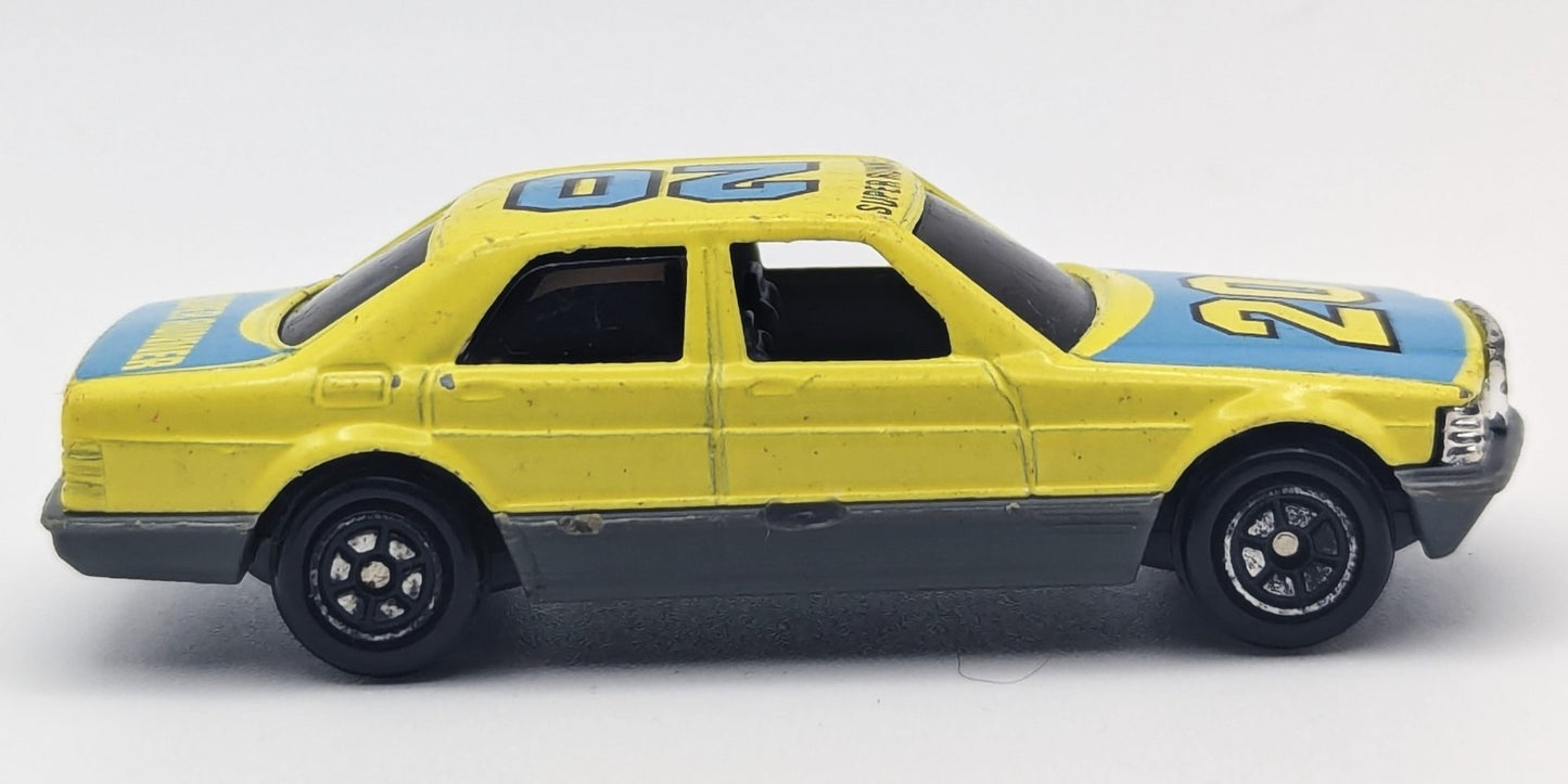 Yat Ming Mercedes Benz Yellow & Blue Super Runner #20 - 1/64 Diecast Race Car