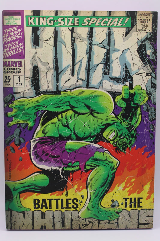 Marvel Comics Incredible Hulk Annual 1 Comic Cover Wall Decor Pop Culture 10 x 7