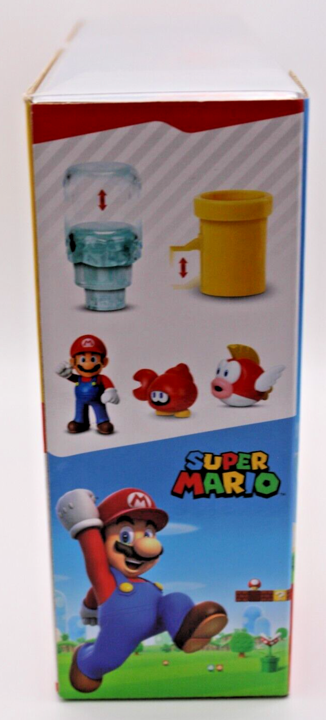 Nintendo Super Mario Sparkling Water Diorama Set Huckit Crab Cheep Fish Jakks 