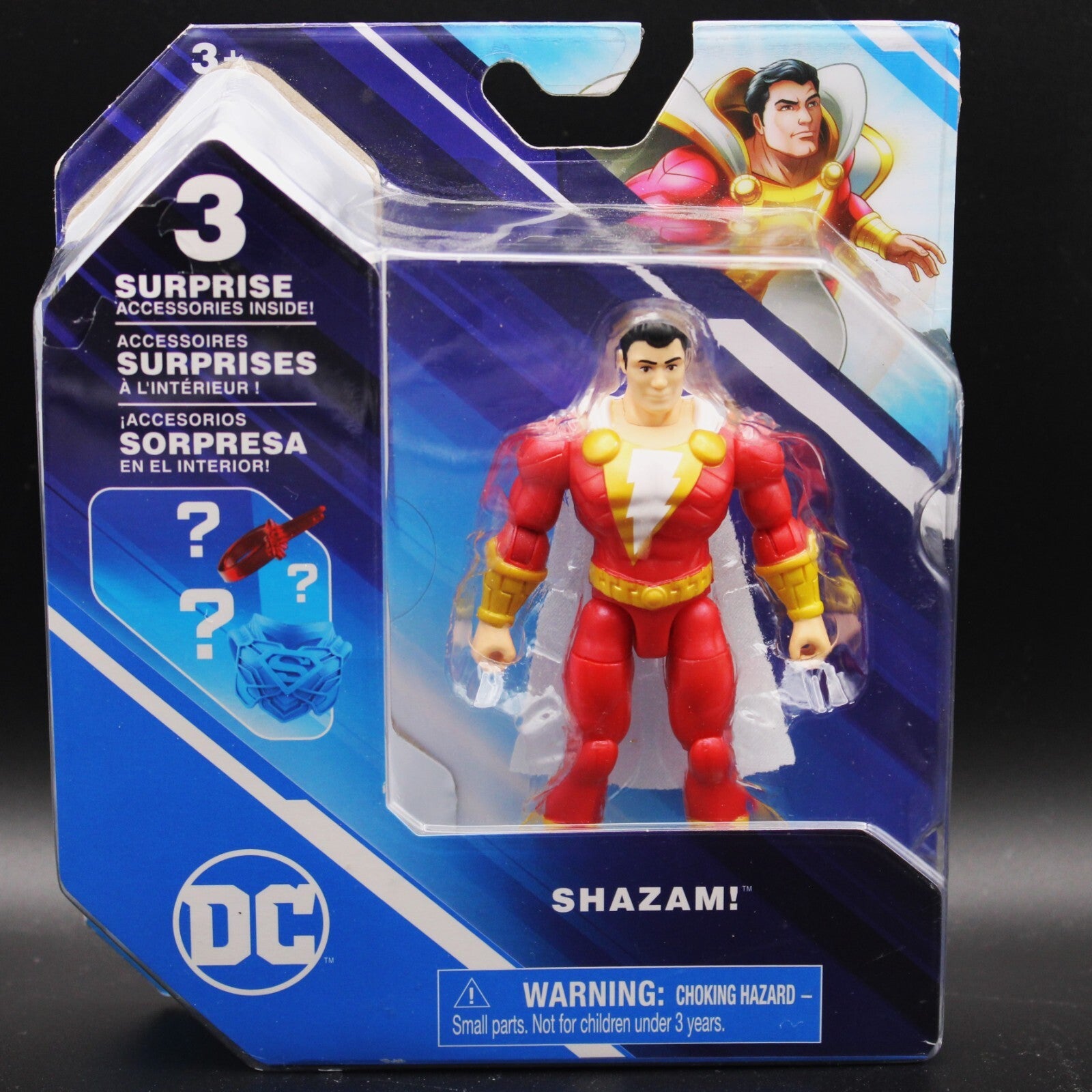 2021 DC Super Hero Shazam Action Figure & 3 Surprise Accessories -Cracked Bubble
