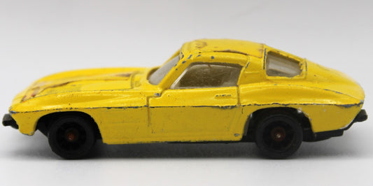 Vintage Welly 1963 Custom Corvette Split-Window Yellow Hong Kong Rough But Rare