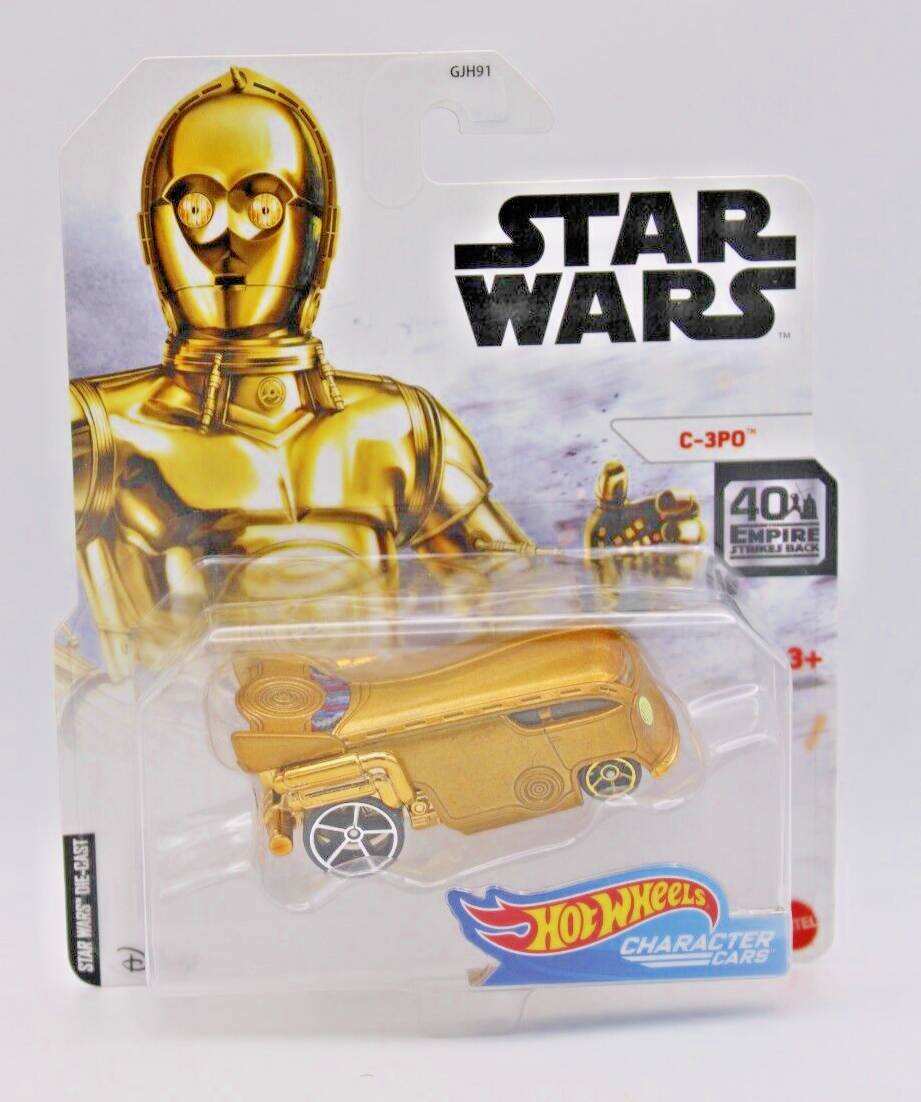 Hot Wheels Character Cars Star Wars C-3PO Empire Strikes Back 40th Ann. Diecast