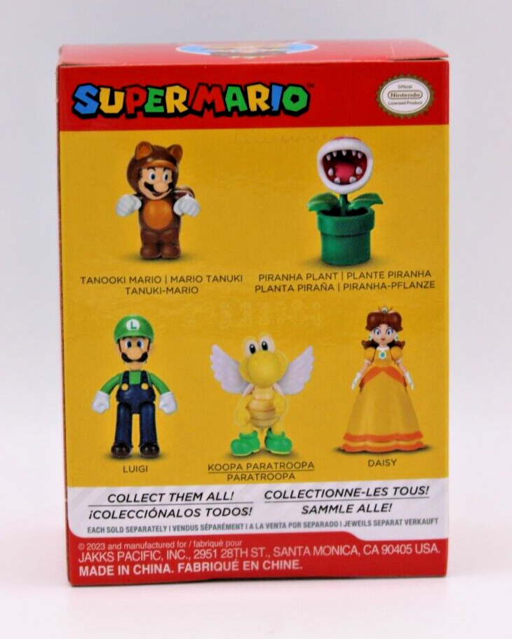 Nintendo Super Mario Princess Daisy 2.5 Inch Figure Jakks 2023 Toy Checklane Box