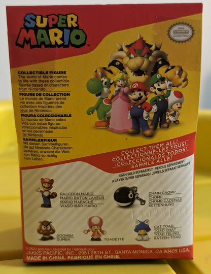 Super Mario Chain Chomp 2.5 inch Figures by JAKKS Pacific Checklane Packaging