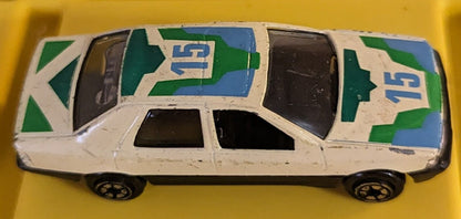 Vintage Yat Ming No. 815 Ford Sierra Beige Blue Green Graphics 1:64 Scale