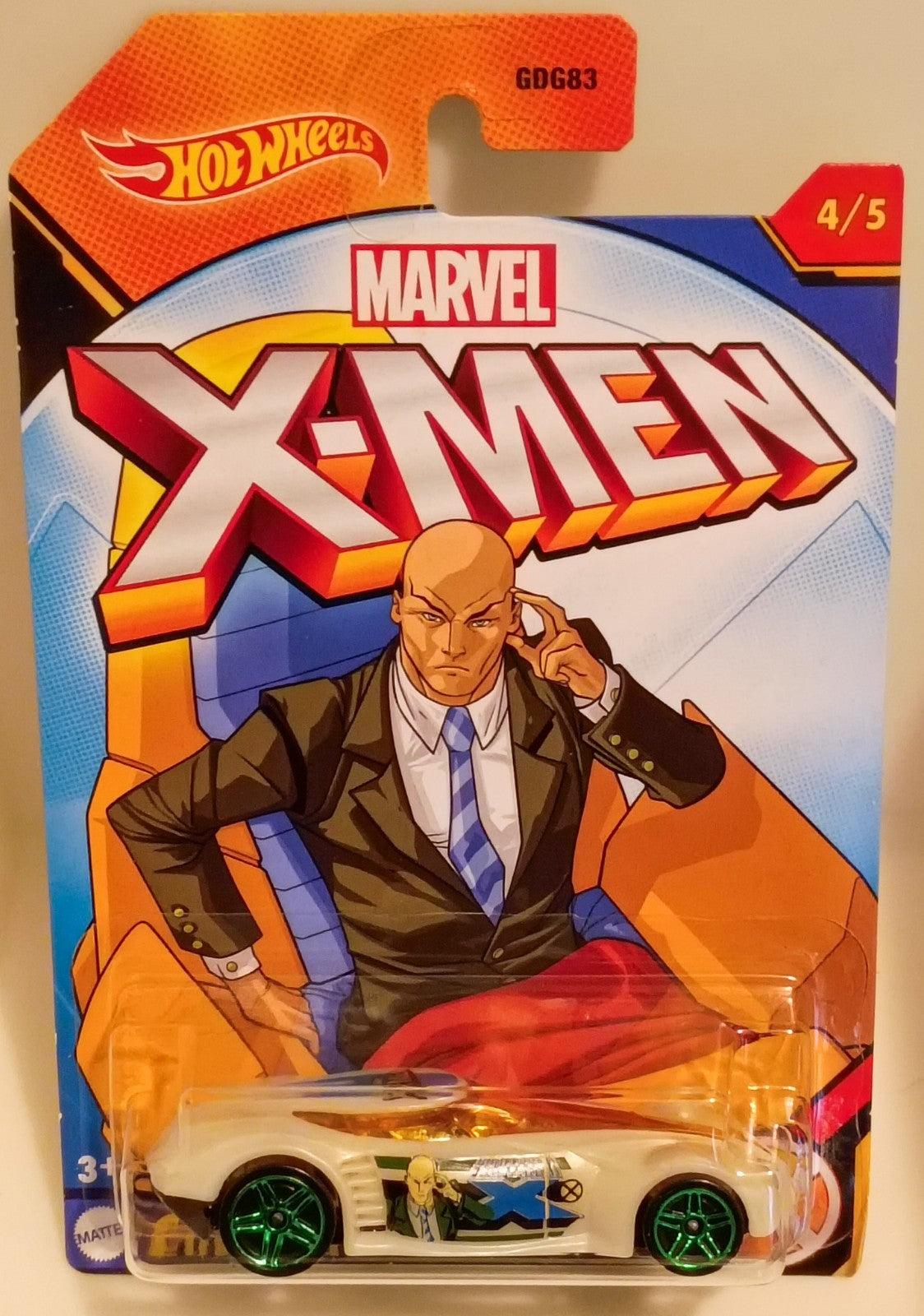 Hot Wheels 2021 X-Men Set Marvel 4 Cars Wolverine, Cyclops, Professor X, Magneto