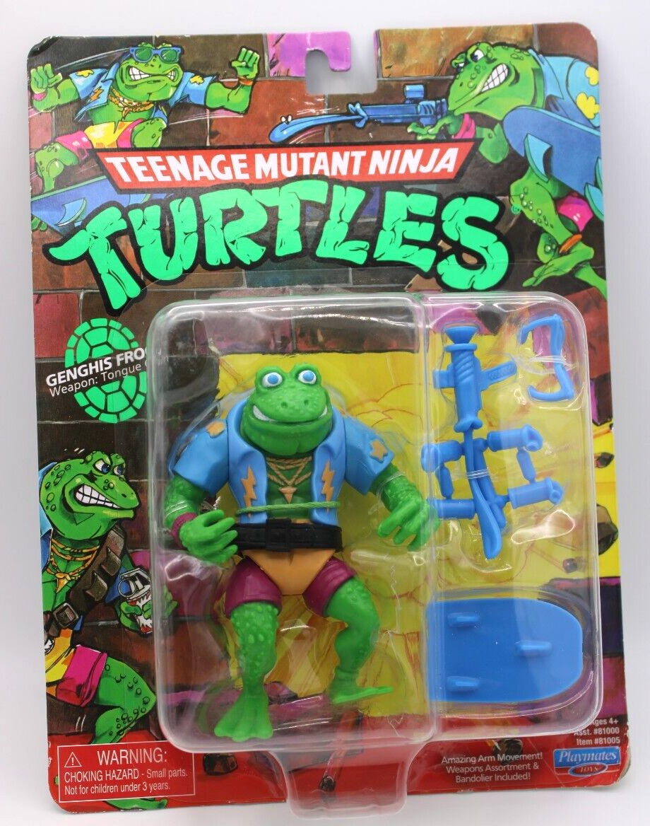 Teenage Mutant Ninja Turtles TMNT Genghis Frog Retro Classic Playmates 2023 40th