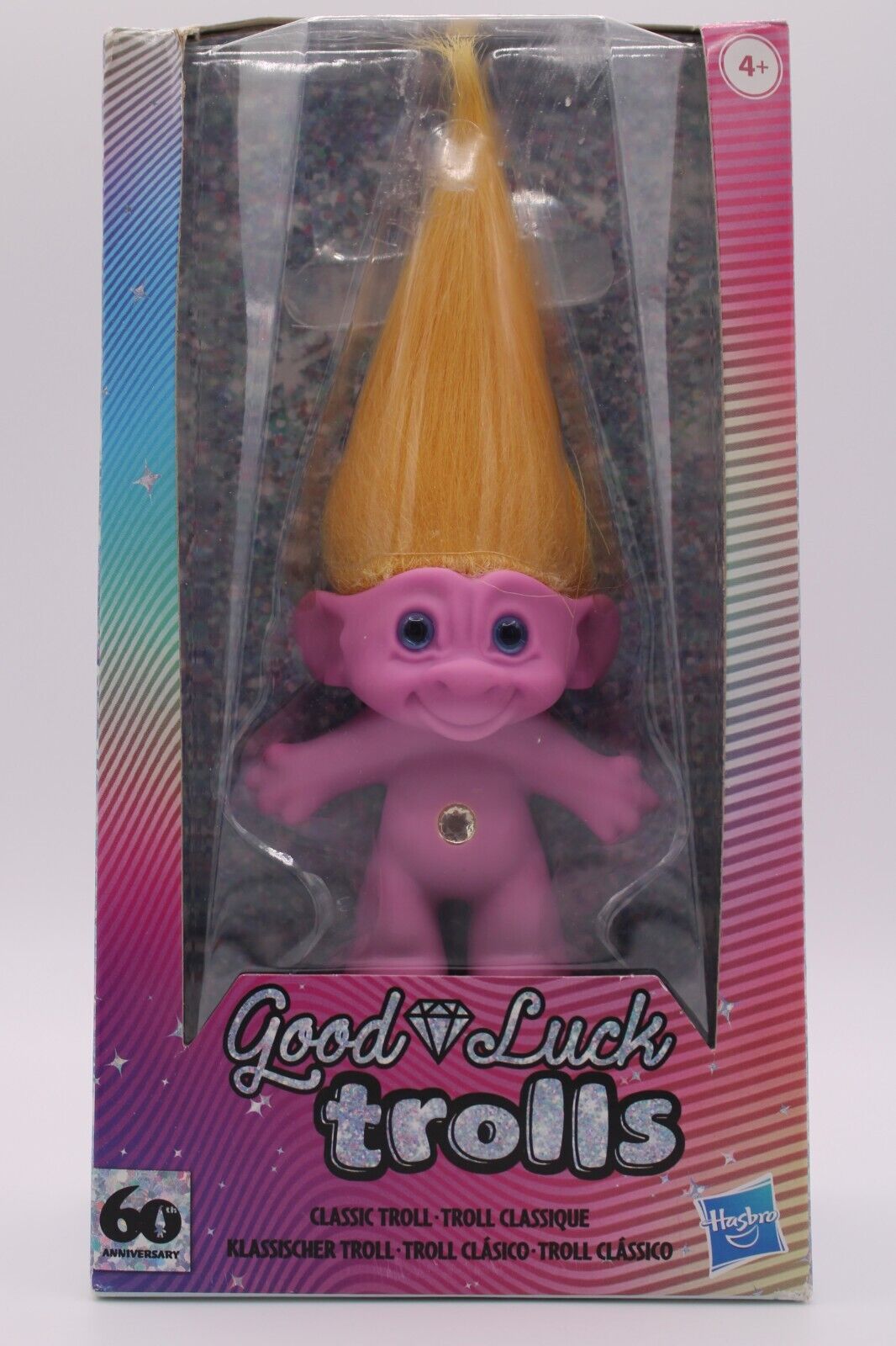 Good Luck Trolls Orange Hair Pink Body Doll 60th Anniversary 2019 Hasbro