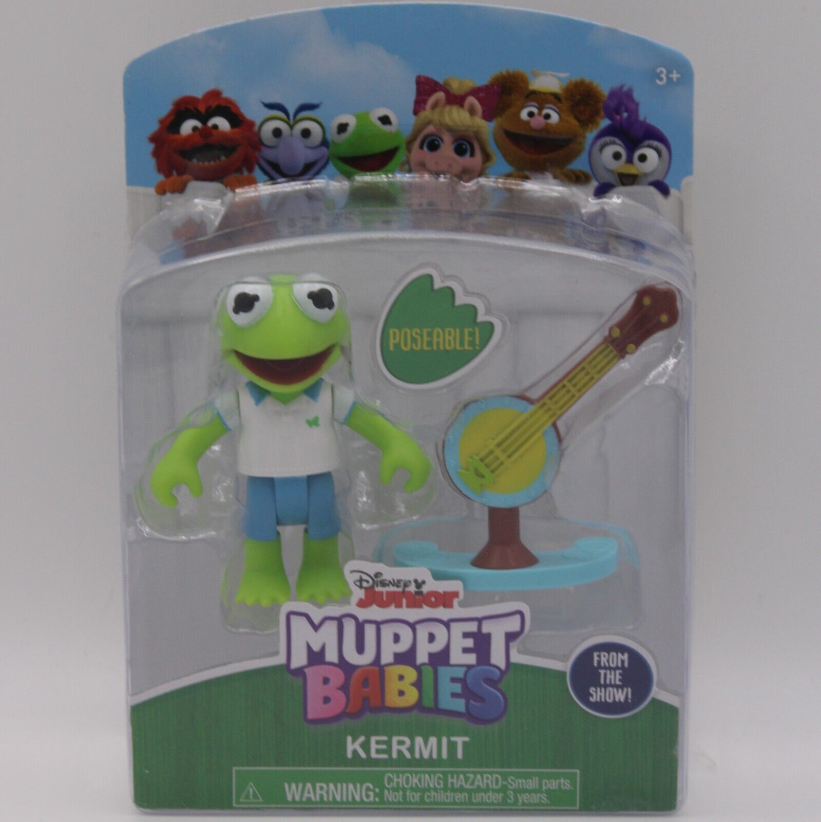 Disney Junior Muppet Babies Poseable 4 Figure Set Kermit Fozzie Summer & Piggy