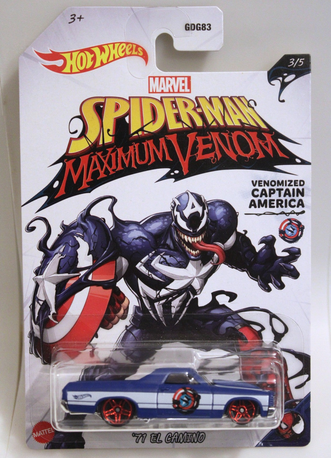 Hot Wheels SpiderMan Maximum Venom 3/5 Captain America 4/5 Groot  5/5 Dr Strange