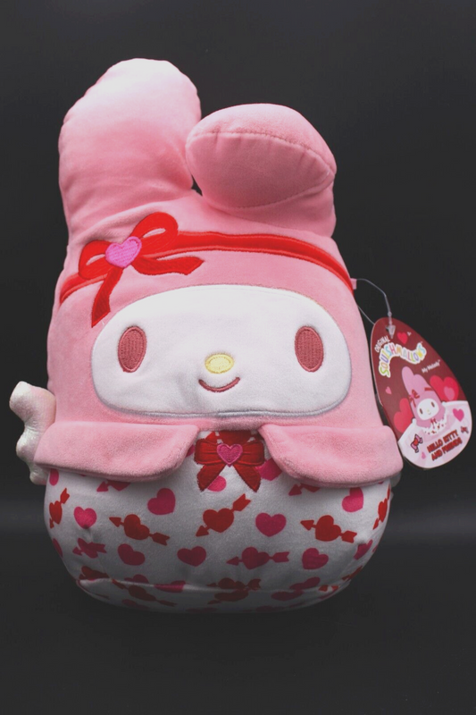 8 Inch My Melody Cupid Valentine's Day Squishmallow Plush Hello Kitty Sanrio