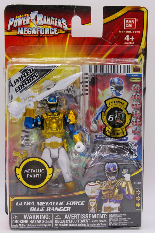 Power Rangers Megaforce Ultra Metallic Force Blue Ranger Action Figure