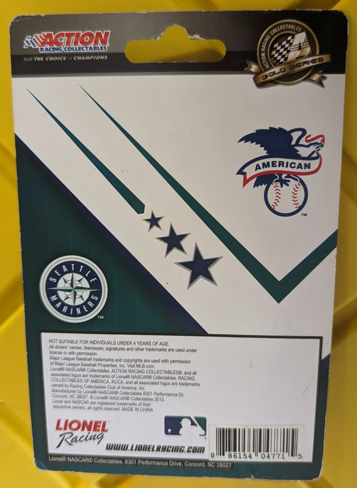 Lionel MLB Seattle Mariners NASCAR 1:64 Diecast Car MOC