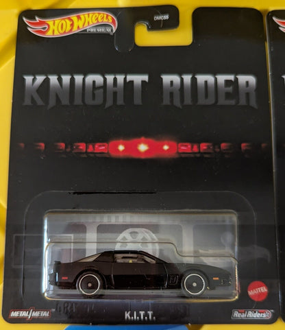 Hot Wheels Knight Rider K.I.T.T. Standard, Super Pursuit Mode, Concept Set of 4