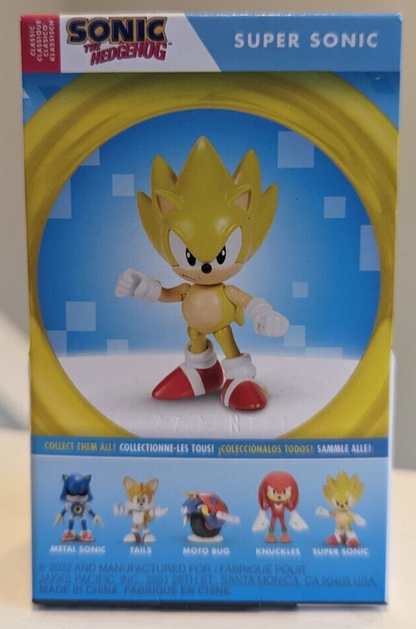 Jakks Pacific Super Sonic The Hedgehog 2.5" Action Figure (Checklane Packaging)