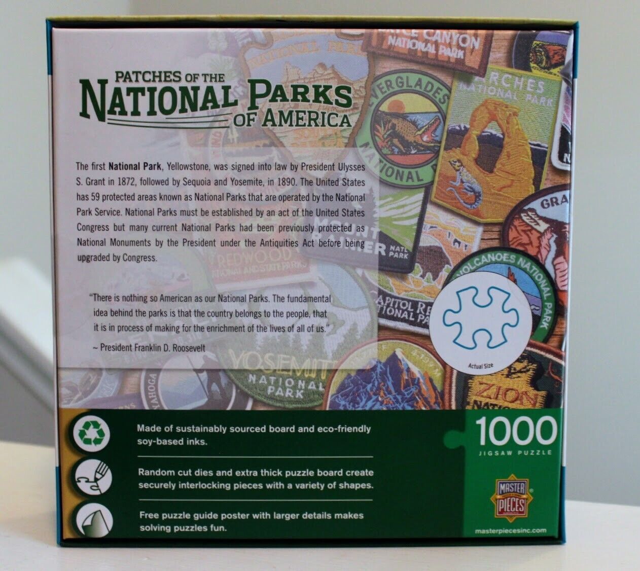 Patches Of The National Parks 1000 Piece Jigsaw Puzzle Sealed