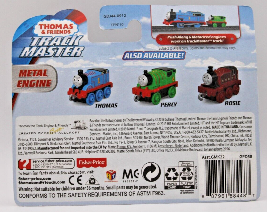 Thomas & Friends Push Along TrackMaster Metal Train Engine Bash Fisher-Price