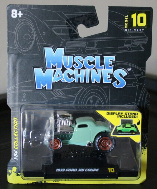 Maisto 1/64 Muscle Machines 1933 Ford 3W Coupe Diecast Mint In Package