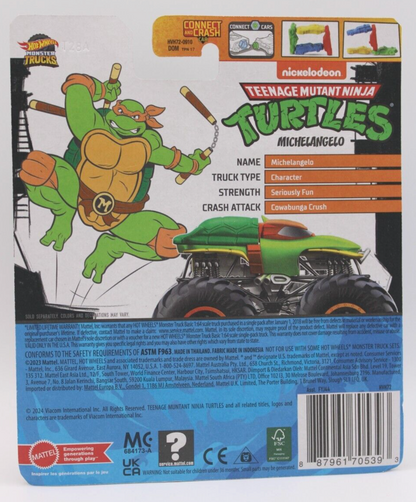 Hot Wheels 2024 Monster Trucks Teenage Mutant Ninja Turtles Michelangelo 1:64th