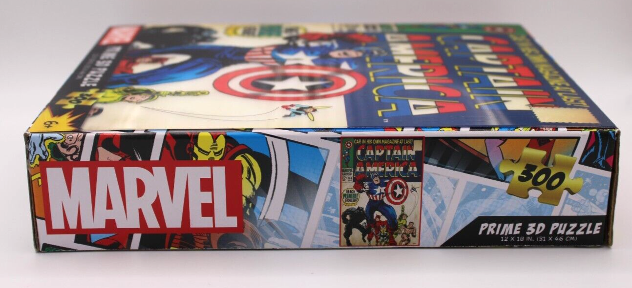 Prime 3D LTD Lenticular Marvel Comics Captain America 300 Piece Puzzle - #100