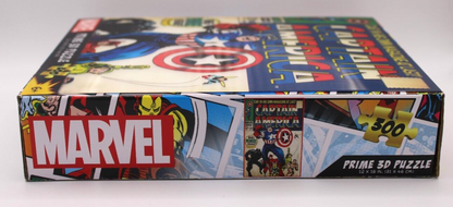 Prime 3D LTD Lenticular Marvel Comics Captain America 300 Piece Puzzle - #100