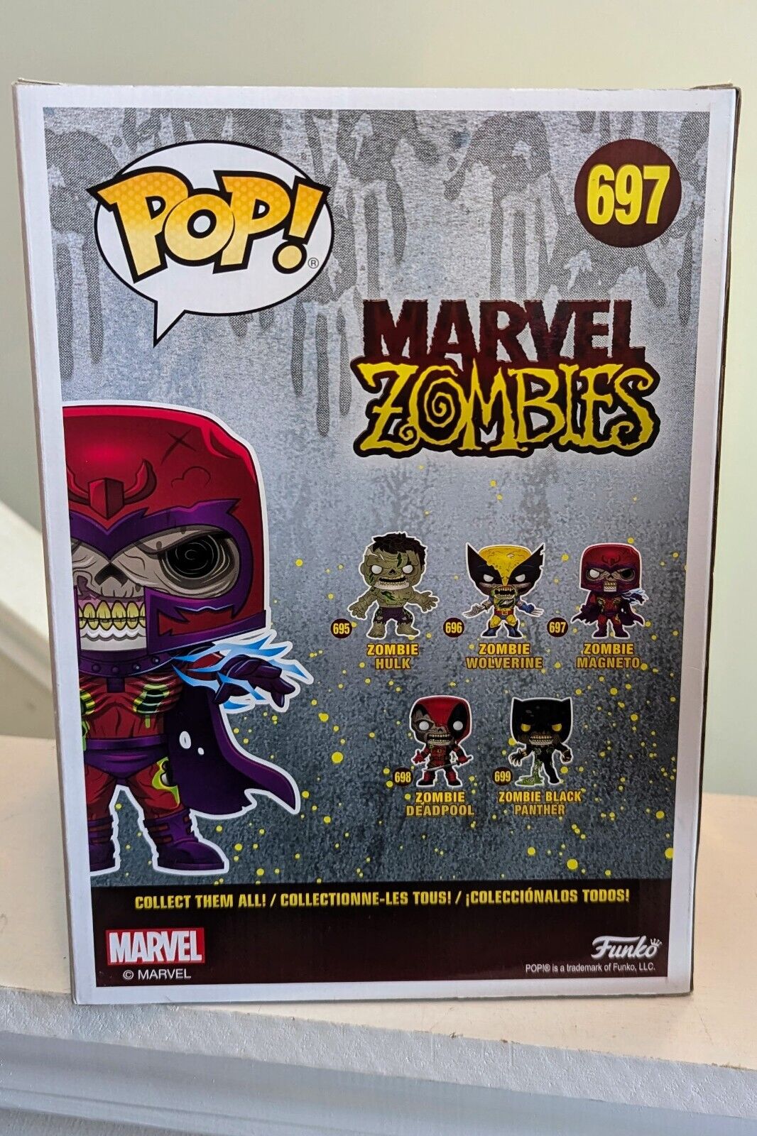 Funko POP! Jumbo Marvel Zombies: Zombie Magneto #697 10 Inch Figure X-Men