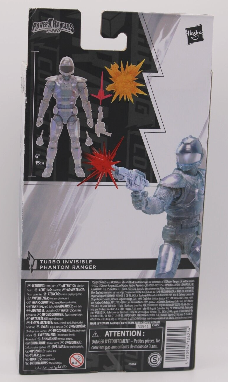 Power Rangers Lightning Collection Turbo Invisible Phantom Ranger 6 Inch Figure
