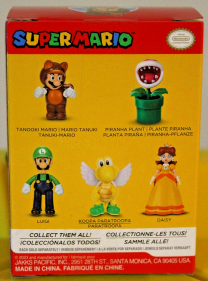 Jakks Pacific Nintendo Super Mario Tanooki Mario 2.5 Inch Figure MIB