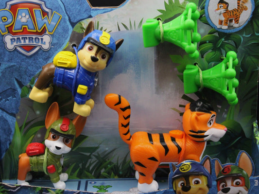 Spin Master Paw Patrol Jungle Pups Chase, Tracker, & Tiger Action Figures