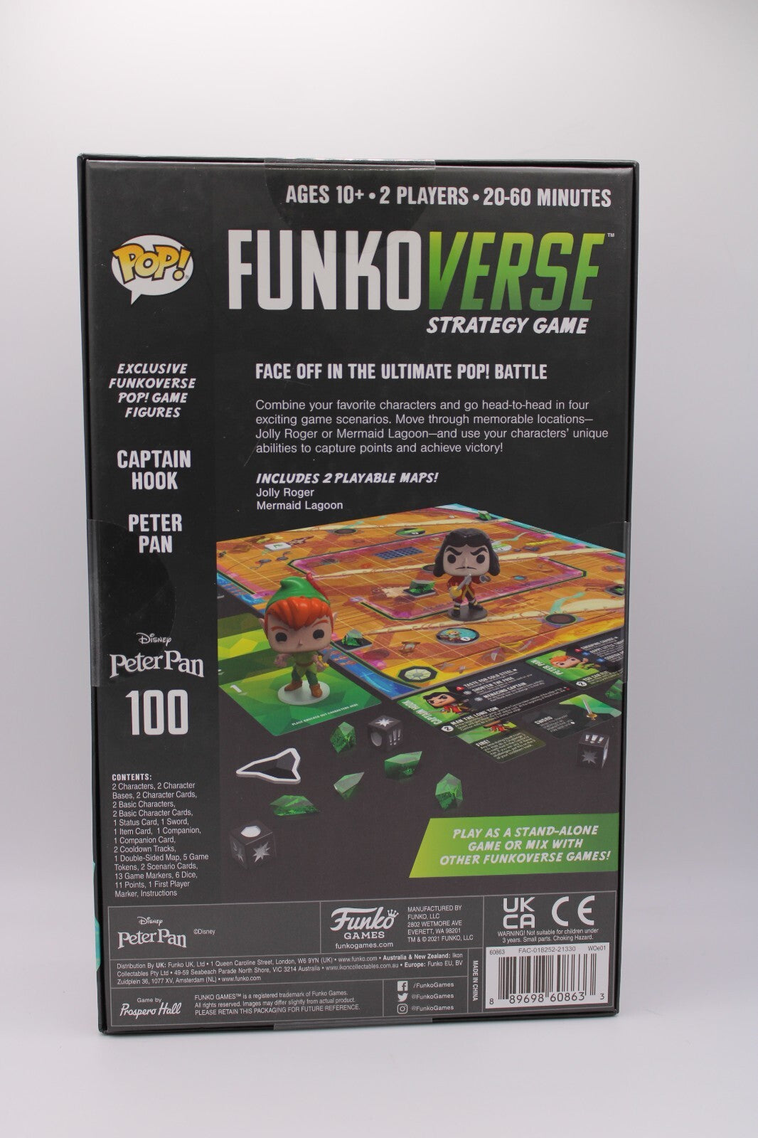 Funkoverse Strategy Game: Peter Pan 100 2-Pack (Captain Hook & Peter Pan)