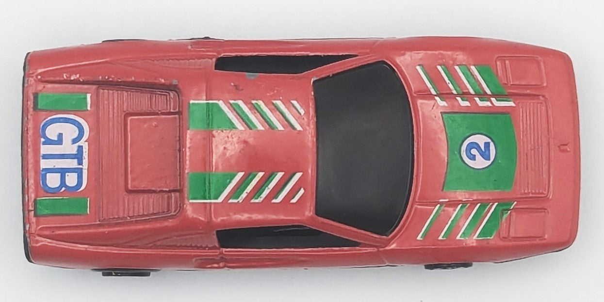 Vintage Yat Ming Ferrari 328 GTB Car Red #802 1/64 Scale Diecast Vehicle