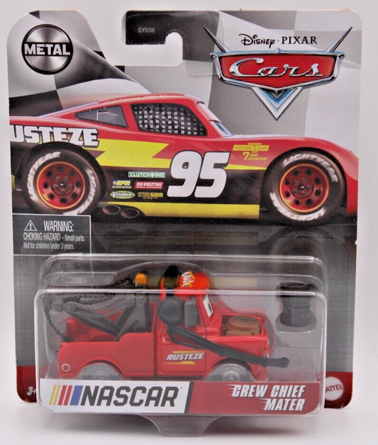 2020 Disney Pixar Cars Crew Chief Mater Nascar Metal Series 1:55 Scale