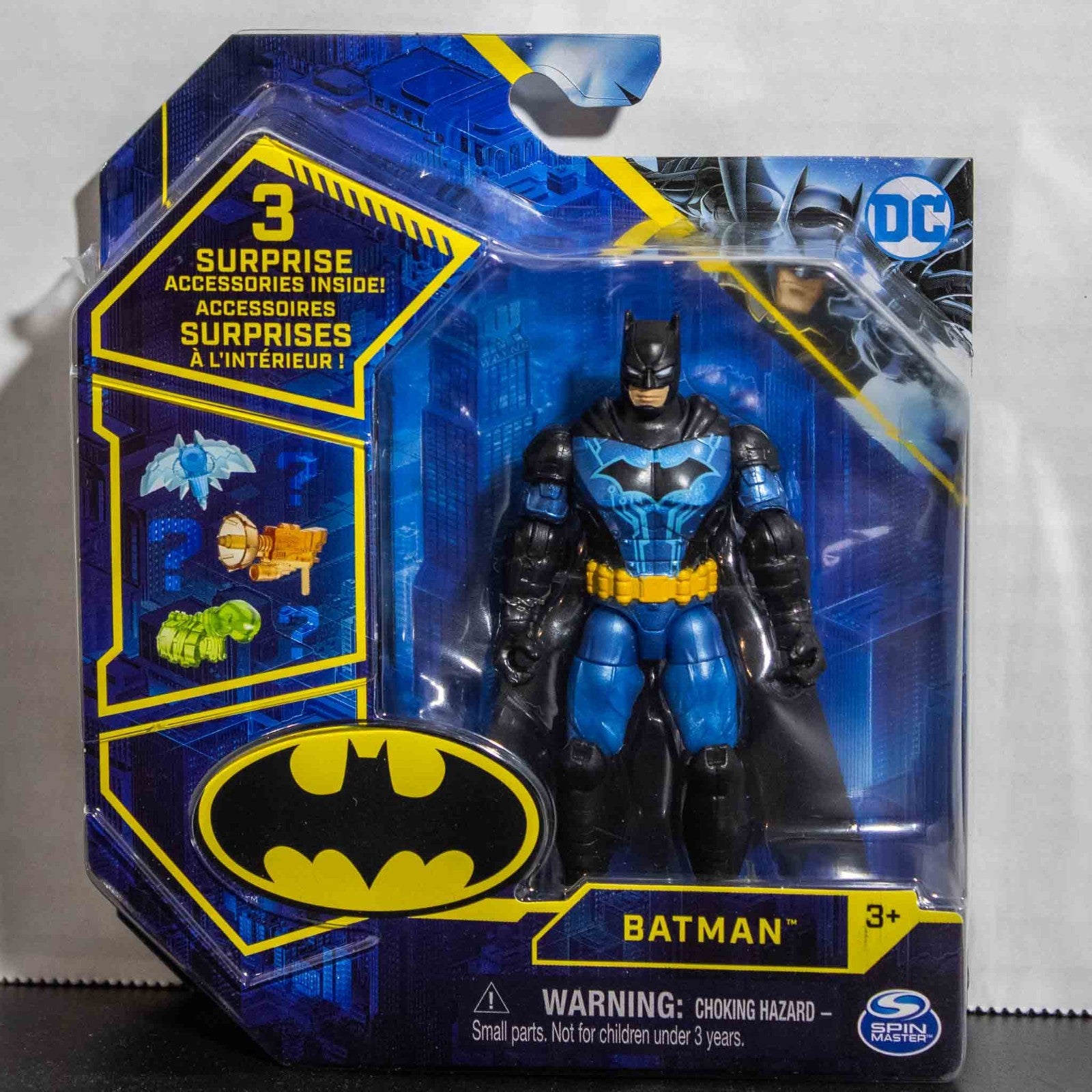 Lot of 3 Spinmaster Batman Action Figures - Combat Batman & Bat-Tech Versions