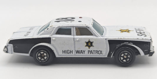 Vintage Yatming 1031 Dodge Monaco Sheriff #18 Highway Patrol Police 1/64 Diecast
