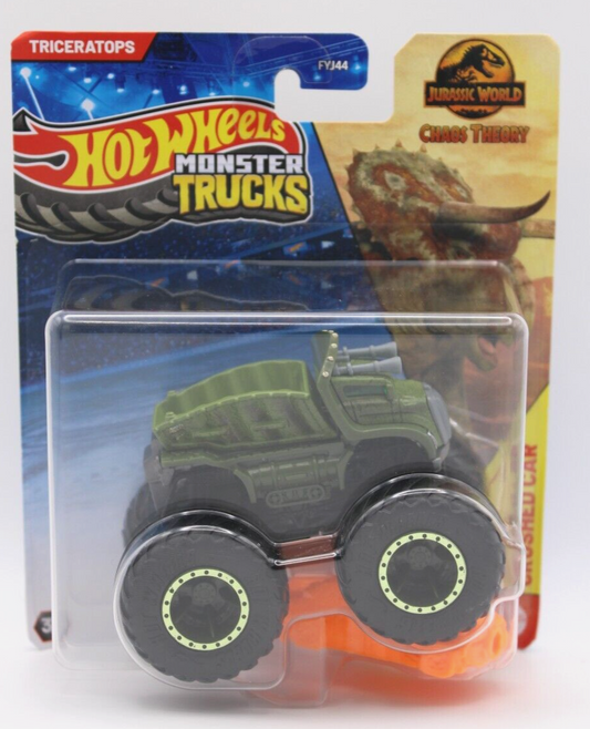 Hot Wheels 2024 Monster Trucks Triceratops Jurassic World Chaos Theory 1:64th