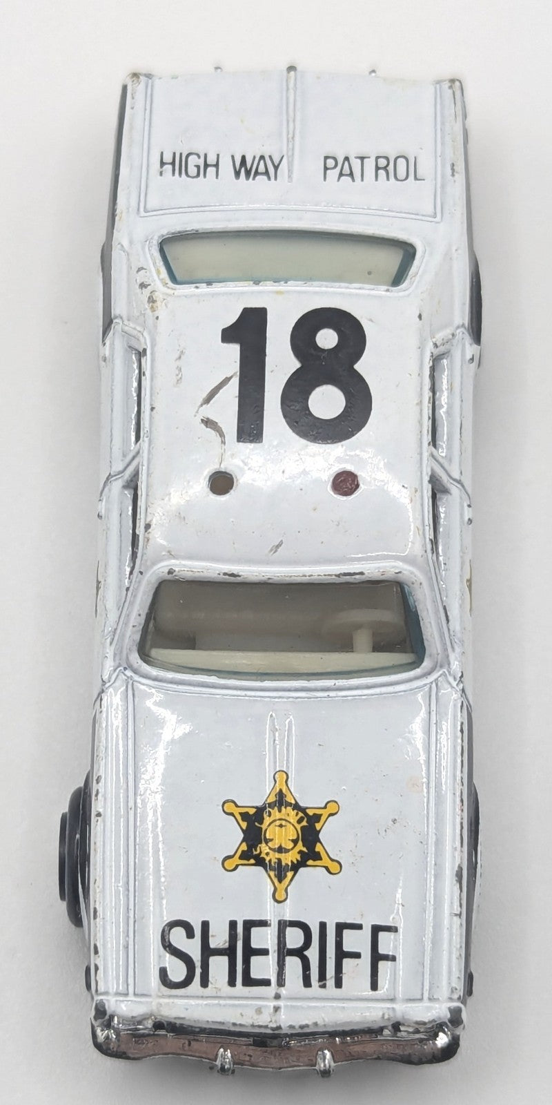 Vintage Yatming 1031 Dodge Monaco Sheriff #18 Highway Patrol Police 1/64 Diecast