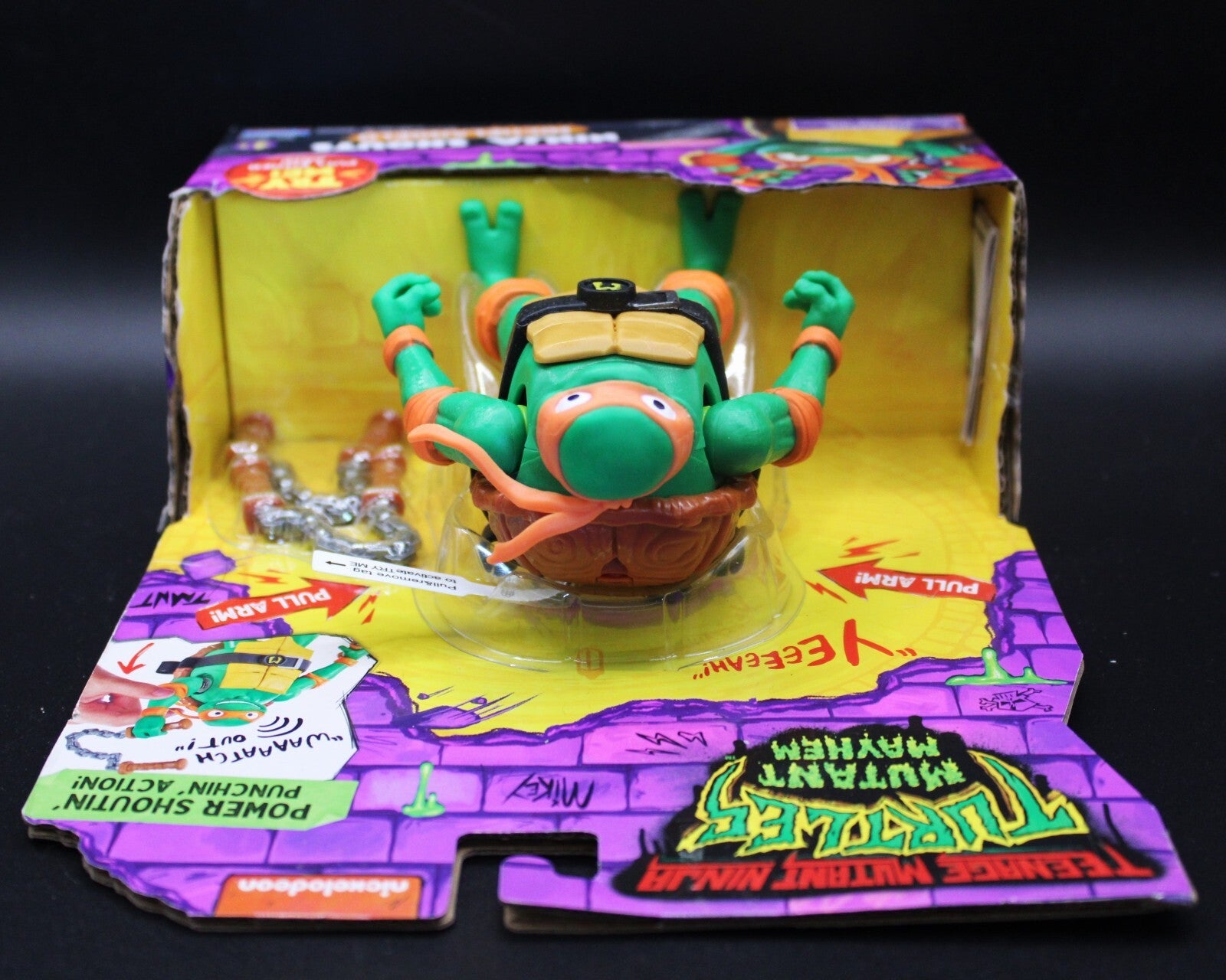 Teenage Mutant Ninja Turtles Mutant Mayhem Michelangelo Shouts Action Figure
