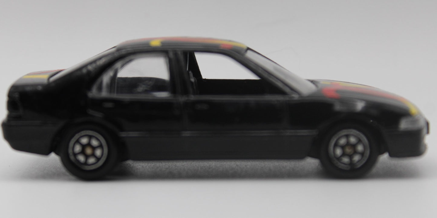 Vintage Yat Ming No. 818 Honda Civic 1:64 Scale Diecast Black Sedan