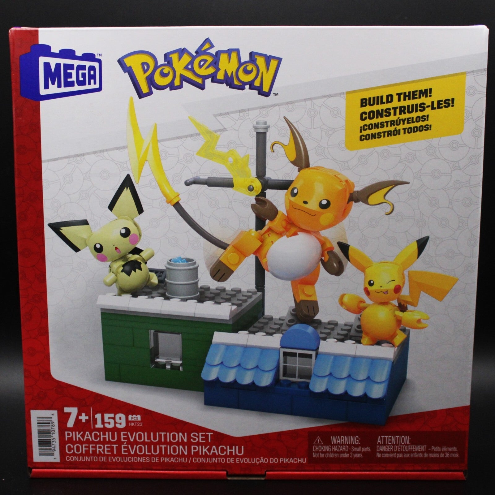 Pokémon Pikachu Evolution Set With Posable Figures Building Set (159 Pcs)