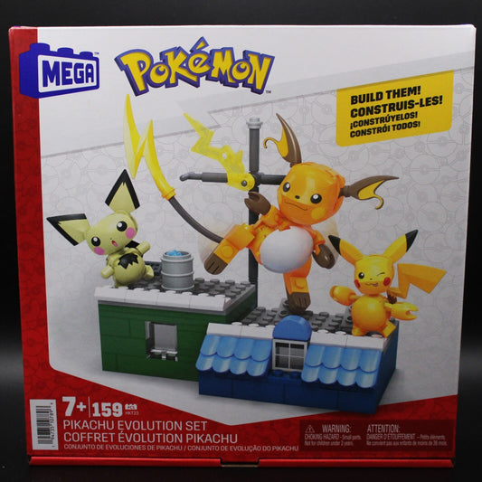 Pokémon Pikachu Evolution Set With Posable Figures Building Set (159 Pcs)