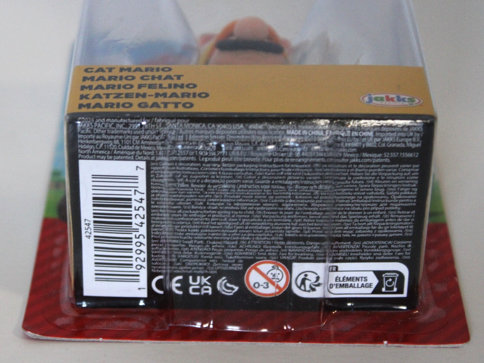 Jakks Pacific Cat Mario 2.5 Inch Mini-Figure Super Mario Bros World Of Nintendo