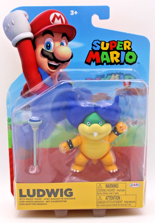 Jakks 42165 World of Nintendo 4 Inch Super Mario Ludwig Koopa Action Figure