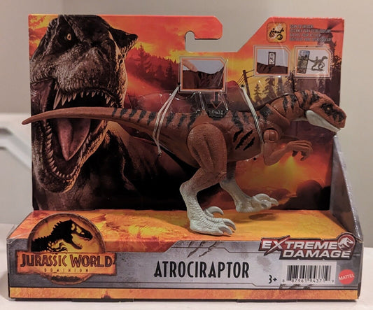 Jurassic World Dominion Extreme Damage Dinosaur Atrociraptor Tiger